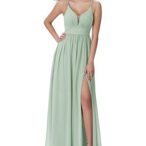 Azazie bridesmaid dress Rayna Agave